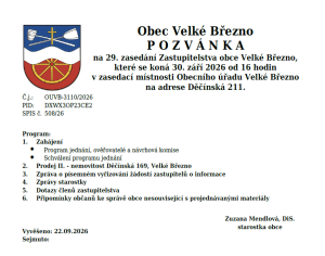 pozvánka ZO